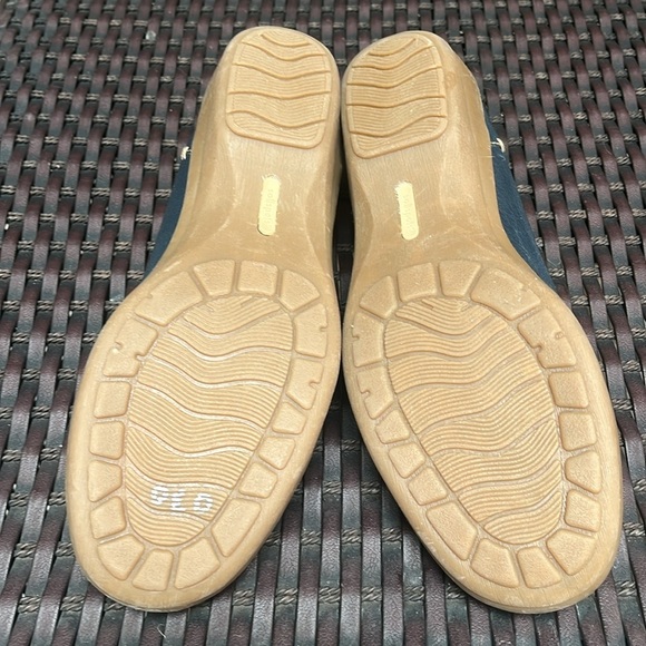 SOFTSPOTS Women’s Blue Slip-on Flats Comfort Leather Shoe Sz. 9N - Picture 8 of 9